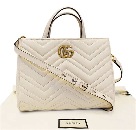 white gg marmoent gucci bag outfit|GG Marmont small tote bag.